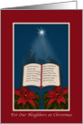 Neighbors, Open Bible Christmas Message card