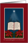 Granddaughter, Open Bible Christmas Message card