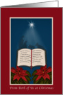 From Both of Us, Open Bible Christmas Message card