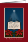 Brother, Open Bible Christmas Message card
