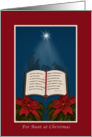 Aunt, Open Bible Christmas Message card