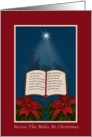 Across the Miles, Open Bible Christmas Message card