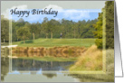 Birthday, Golfer, Golf Course card