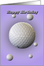 Birthday Card for Golfer card