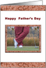 Father’s Day, Golfer Waiting to Tee Off card