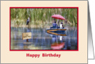 Birthday, Fishing, Lake, Boat card