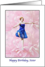 Birthday, Sister, Ballet Dancer and Rose card