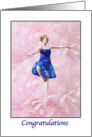 Congratulations, Dance Recital, Ballet Dancer and Rose card