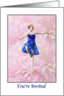 Invitation, Dance Recital, Ballet Dancer card