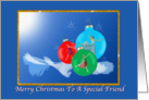 Christmas, Friend, Ballerina, Ornaments card
