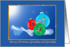 Christmas, Grandma and Grandpa, Ballerina, Ornaments card