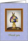 Thank You, Vase of Flowers, Still Life card