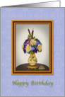 Birthday, Vase of Flowers, Still Life card