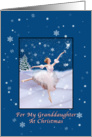 Christmas, Granddaughter, Snow Queen Ballerina, Star, Snowflakes card