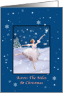 Christmas, Across The Miles, Snow Queen Ballerina, Star, Snowflakes card