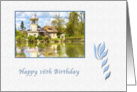 Birthday, 16th, Cottage and Lake card