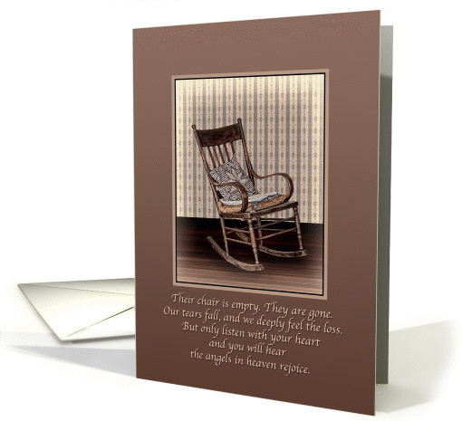 Sympathy, Empty Rocking Chair, Religious card (1063981)