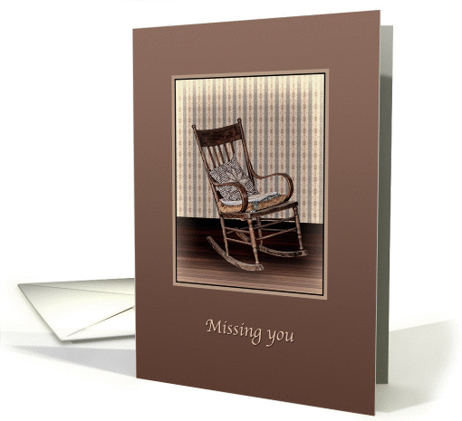 Missing You, Empty Vintage Rocking Chair card (1064291)