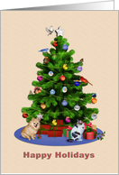 Merry Christmas Tree, Happy Holidays card
