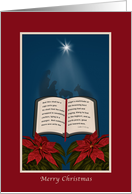 Open Bible Christmas Message card
