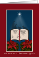 First Christmas Together, Open Bible Christmas Message card