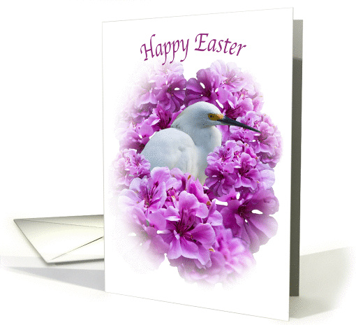  Easter Card with Snowy Egret card (133654)