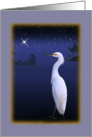 Christmas Card for Businesses with Egret card