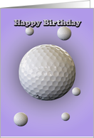 Birthday Card for Golfer card