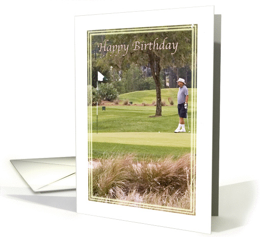 Birthday Card for Golfer card (241033)