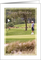 Birthday Card for Golfer card