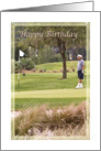 Birthday Card for Golfer card