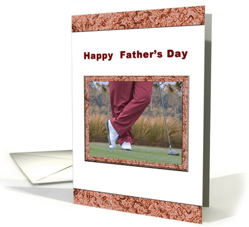 Father's Day, Golfer Waiting to Tee Off card (407230)