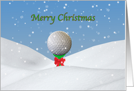 Christmas Card For Golfers card