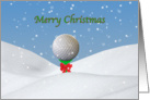 Christmas Card For Golfers card