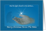 Christmas, Across the Miles, Religious, Nativity card