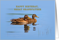 Great Grandfather’s Birthday Card with Ducks card