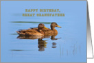 Great Grandfather’s Birthday Card with Ducks card