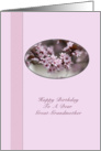 Great Grandmother’s Birthday Card with Pink Flowers card