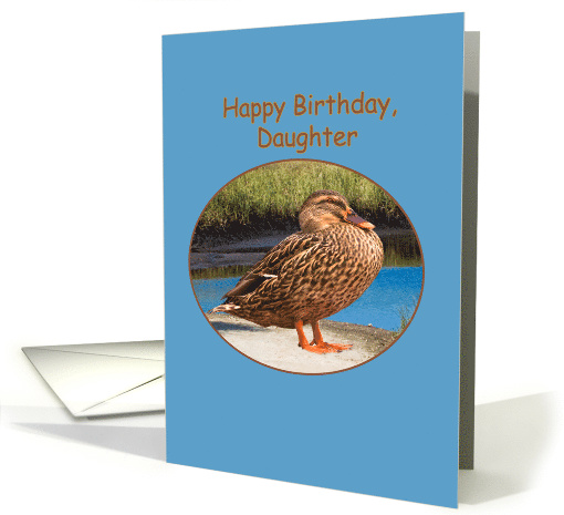Daughter's Birthday Card with Mallard Duck card (506576)