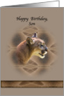 Son’s Birthday Card with Cougar card