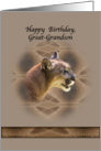 Great-Grandson’s Birthday Card with Cougar card
