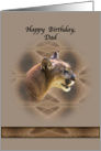 Dad’s Birthday Card with Cougar card