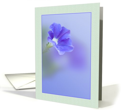 Blank Note Card with Petunia card (519812)