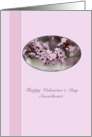 Valentine Card for Sweetheart with Pink Flowers card
