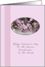 Valentine Card for Grandmother with Pink Flowers card