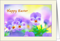 Easter Card with Pansies card