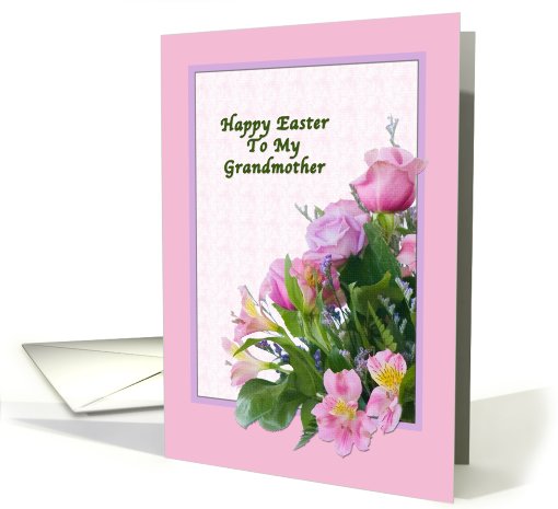Grandmother's Easter Card with Spring Flowers card (554357)