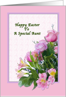 Aunt’s Easter Card with Spring Flowers card