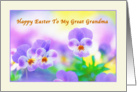 Great Grandma’s Easter Card with Pansies card