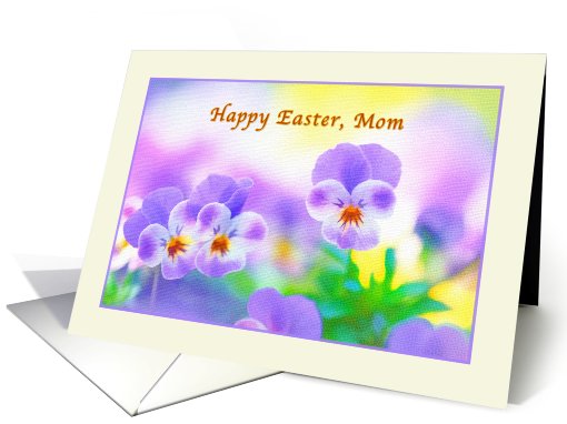 Mom's Easter Card with Pansies card (554421)